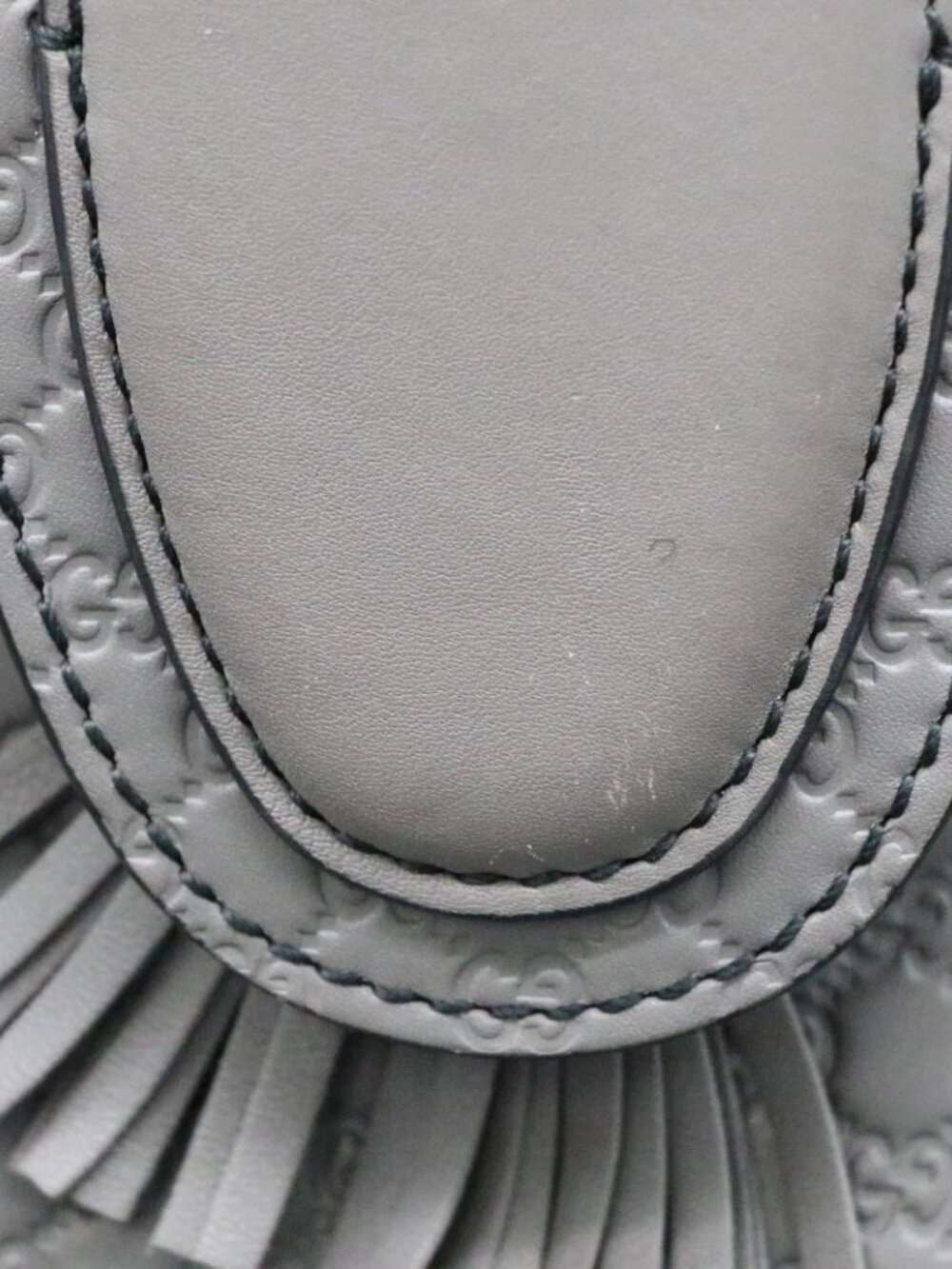 Gucci Emily Micro Guccisima Horsebit Medium Chain Bag - Gray - Picture 10 of 15